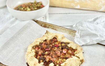 Vegan Rhubarb & Date Crostata